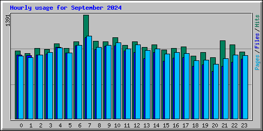 Hourly usage for September 2024